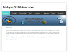 Tablet Screenshot of michigancichlid.com